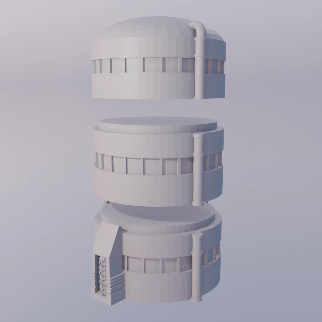 SCIFI: Búza Siló | Terepasztal Kiegészítő - Image 4
