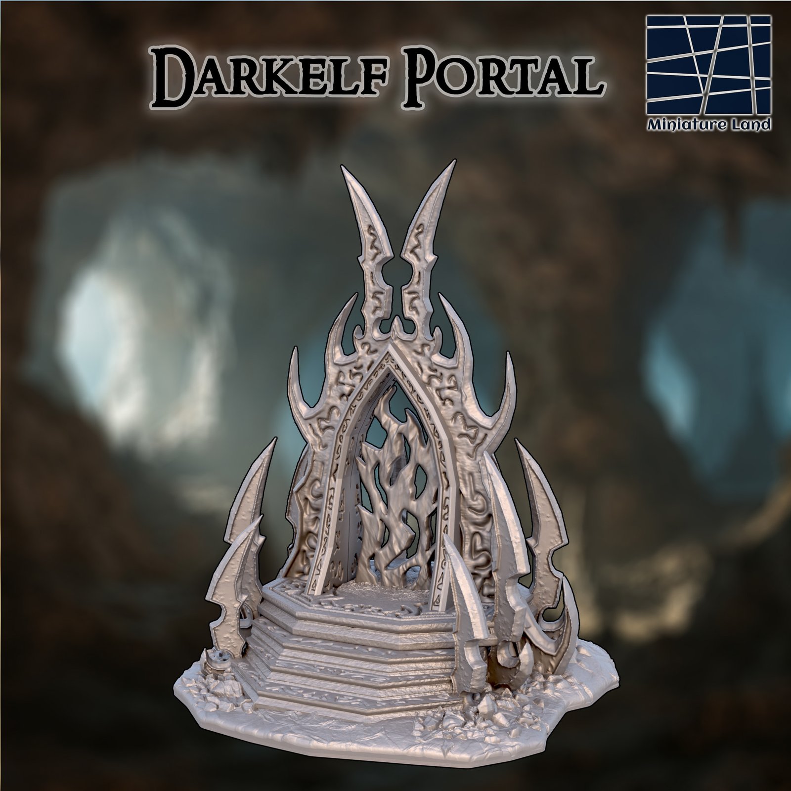 FANTASY: Sötételf Portál | Terepasztal Kiegészítő - Image 4