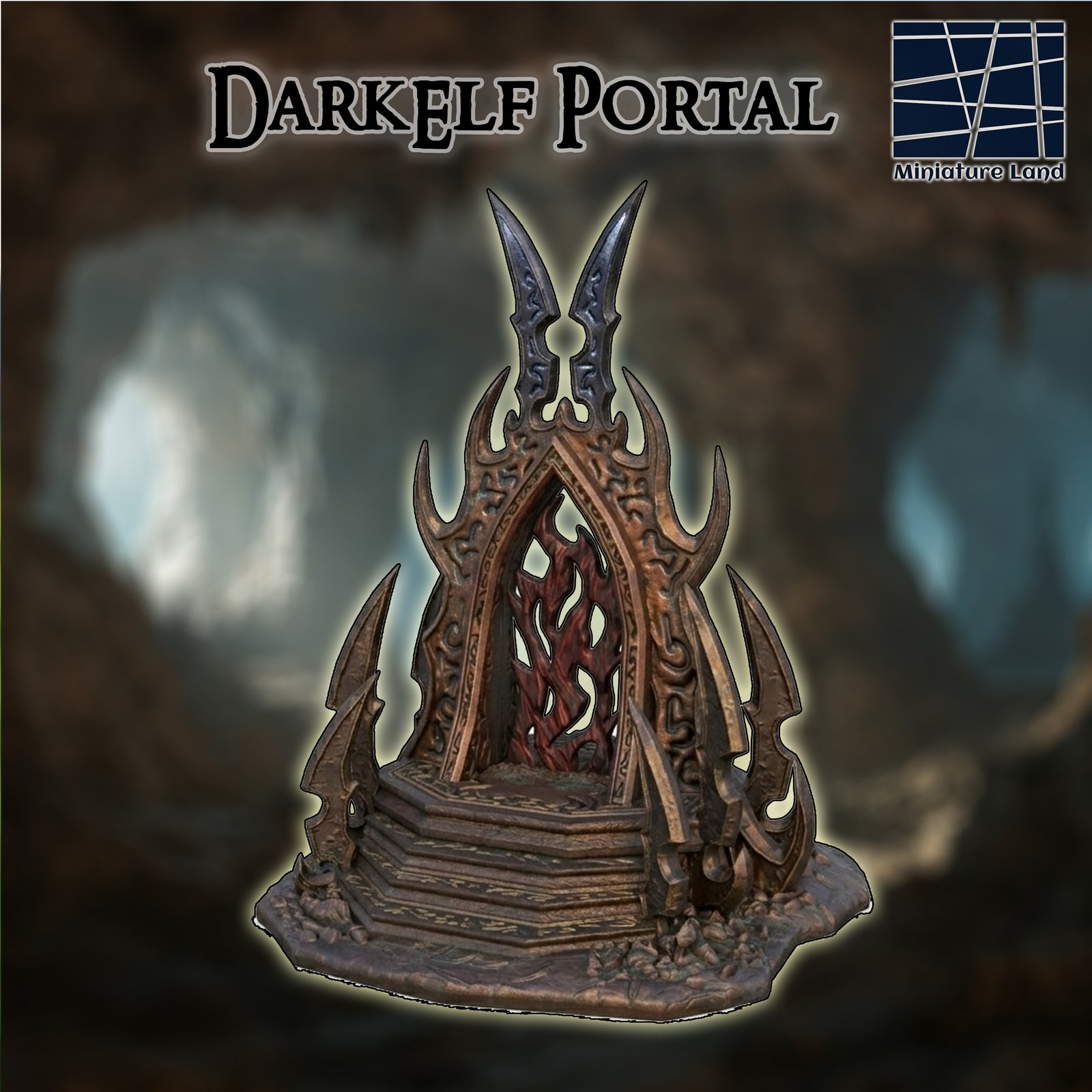 FANTASY: Sötételf Portál | Terepasztal Kiegészítő